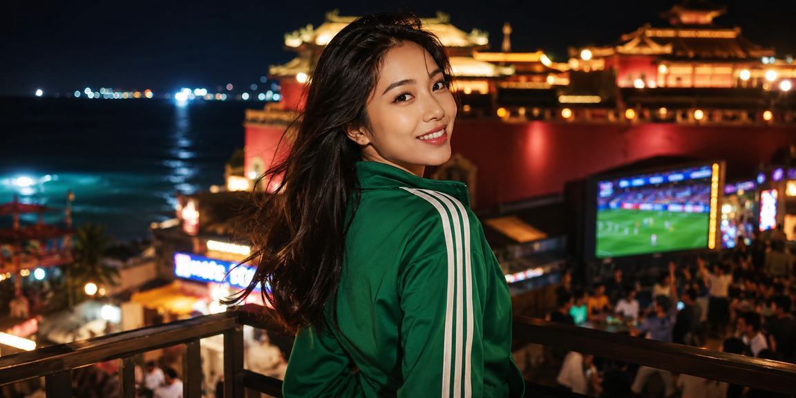 Phong cảnh bờ biển và trò chơi bài tại Huế